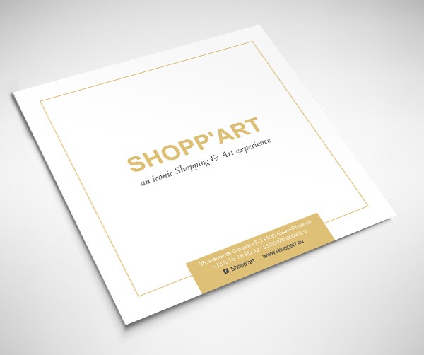 plaquette luxe pour Shopp'art